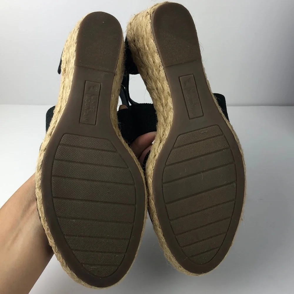 NEW White Mountain Hudlin Espadrille Wedges 7.5